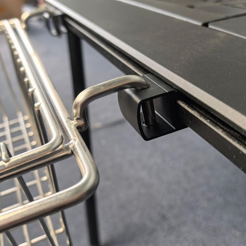 Aluminium Alloys Rail Joint Sliding Buckles Camping Table Connecting Hook for Outdoor Kitchen Picnics Fishing Activity