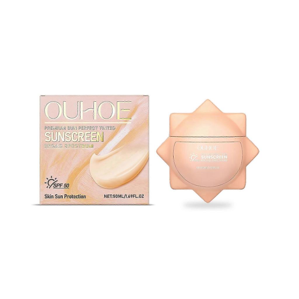 Lightweight Non-Sticky Sunscreen Cream with Broad Spectrum UV Protection Fast Absorbing, No White Cast, Acne-Free, Perfect for Summer Outdoor Activit