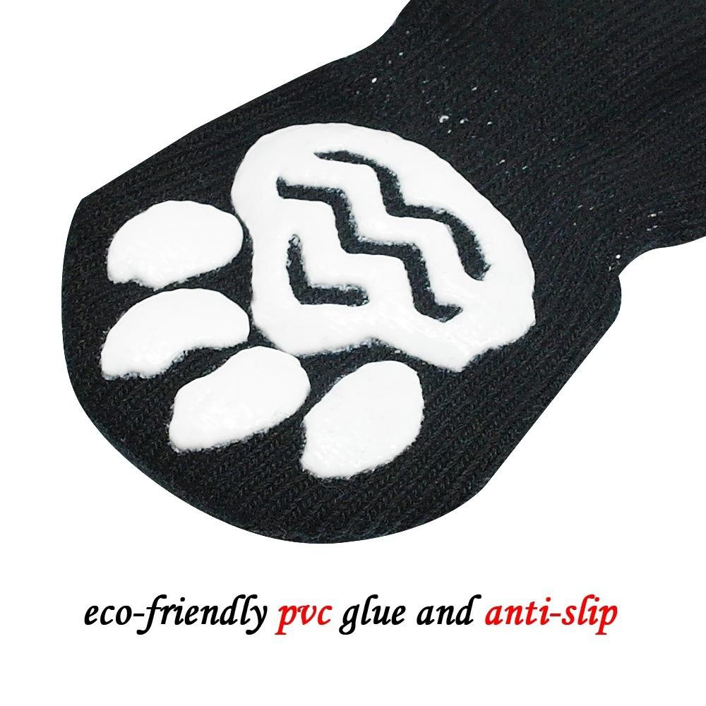 Anti-Slip Dog Shoes Pet Knitted Socks Cotton Small Medium Pets Booties No-Slip Paw Sole Dog Cat Pupp