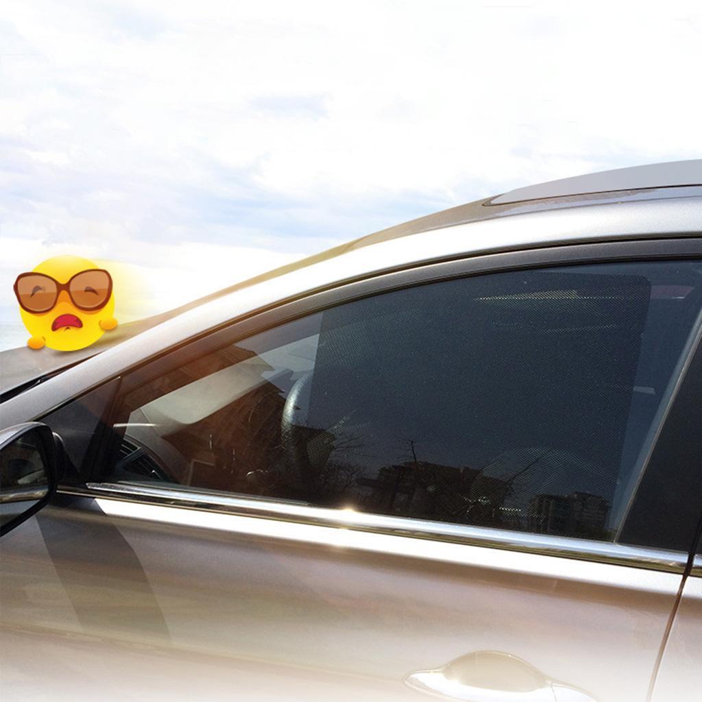 2x Car Auto Side Window Mesh Film Windshield Sun Shade Sticker Protector New
