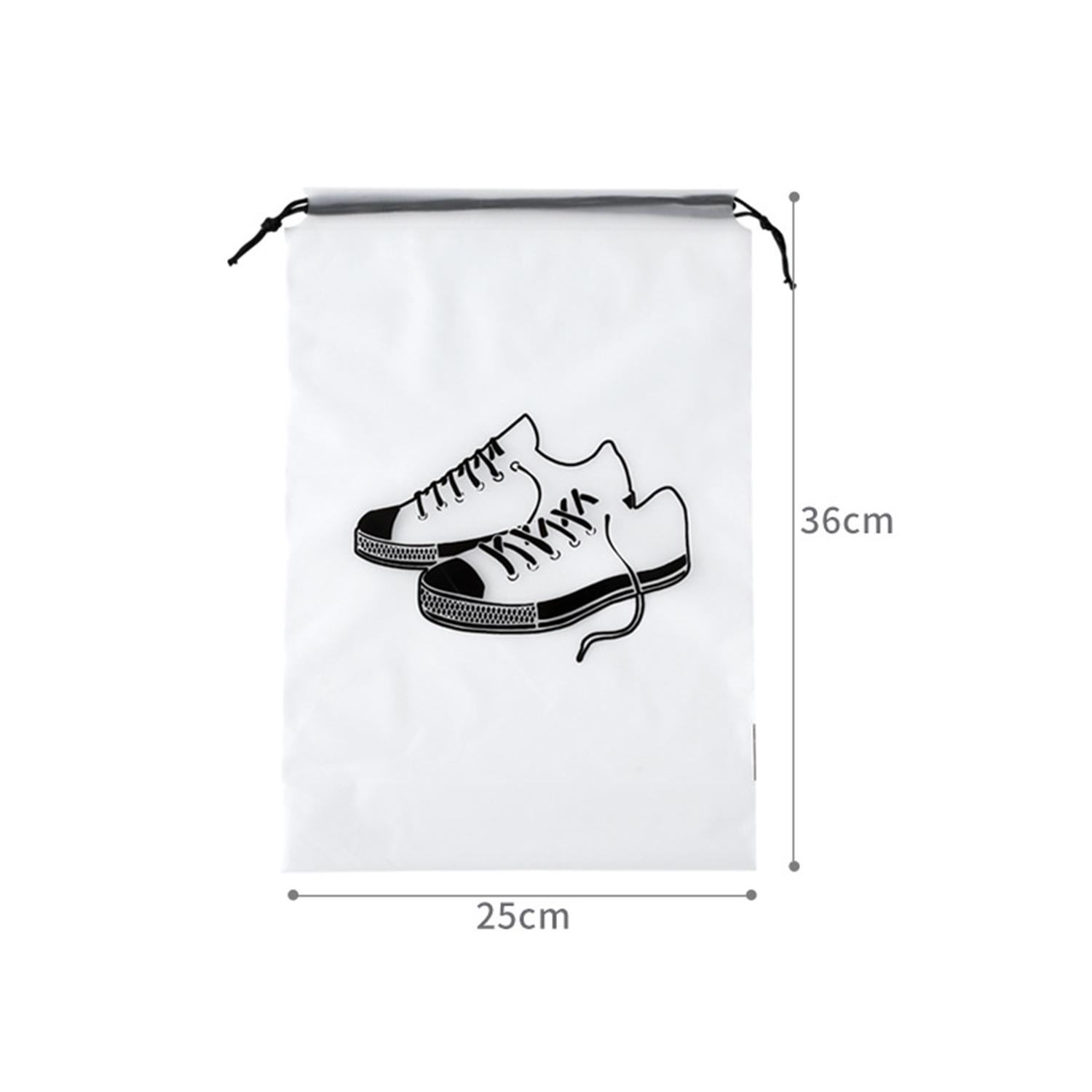10Pcs Transparent Shoes Storage Bag Portable Travel Packing Drawstring Pouch Waterproof Dust-proof Bags Home Shoes Organizer 1460₽