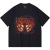 230 Gsm 100% Bomuld Heavy Metal T-shirt Rockband Populær Musik Print Unisex Tung Bomuld T-shirt