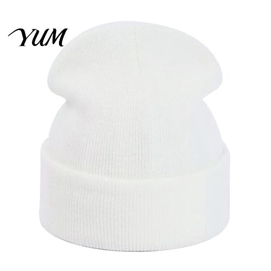 Outdoor Sports Winter Hat Unisex Solid Color Knit Beanies, Classic Slouchy Skull Cap for Winter, Knitted Casual Warm Headwear Men Women, Soft Thermal