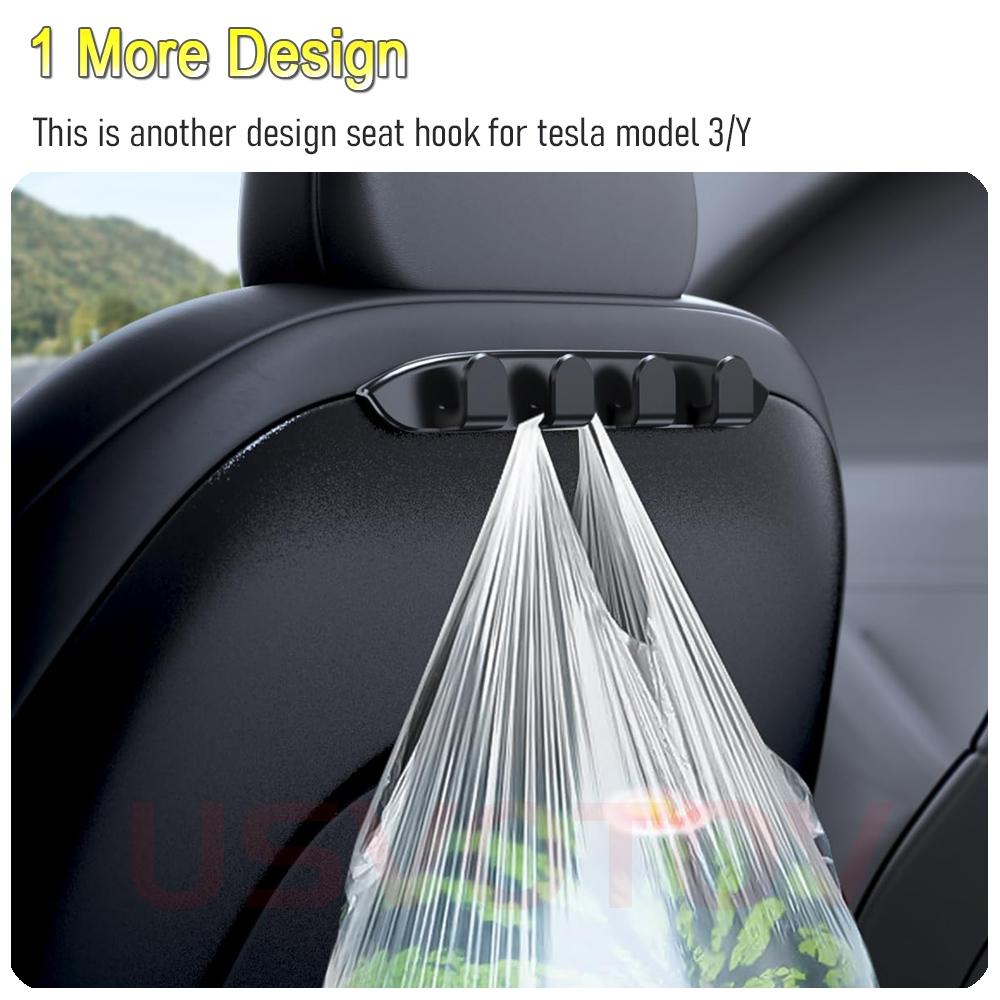 Car Seat Hook for Tesla Model Y Juniper Model 3 Accessories 2026 2026-2026 Seat Backrest Hook Front Seat Back Hanger Organizer