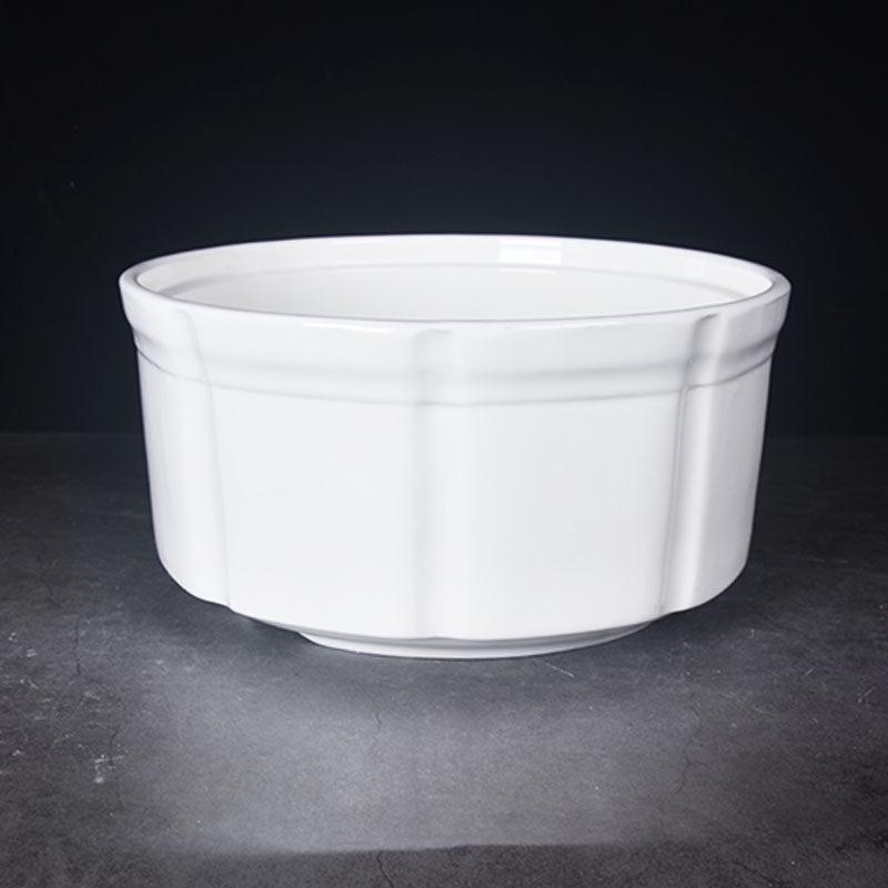 Pure White Ceramic Stew Pot with Lid - Large Double Boiler for Soups, Bird's Nest, Sugar Water, and Steamed Egg Dishes