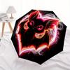 1pc Neon Bat Automatic Open/close Umbrella, 8-Rib sturdy structure, Portable Travel Umbrella, Parties, Everyday Use, 13193