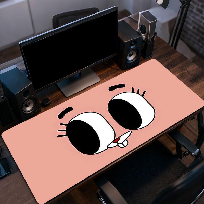 Anais Gumball Mouse Pad, Large Gaming Desk Mat, Non-slip XXL Mousepad for Laptop & Tablet, Mini PC Playmat with Stitched Edges