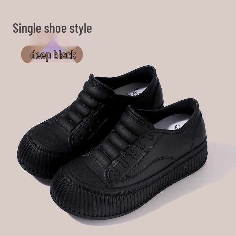 

Женские водонепроницаемые дождевые сапоги на флисовой подкладке, увеличивающие рост 38