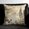 Newspaper Luxury Cushion Cover Pillowcase Ultra Soft Skin Friendly Fabric Cloud Like Comfort Concealed Zipper