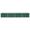 VidaXL Lit surélevé de jardin Acier galvanisé 320x80x45 cm Vert