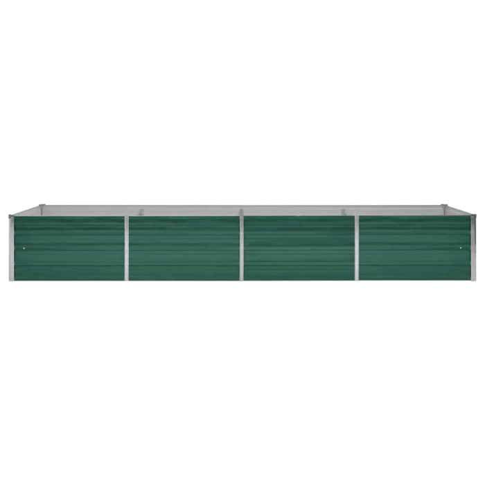 VidaXL Lit surélevé de jardin Acier galvanisé 320x80x45 cm Vert