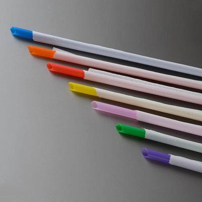 ZISIZ Disposable Long Thin Straight Bubble Tea Straw