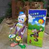 Clown drum tin clockwork toy
