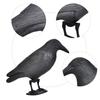 Unique Simulation Crow Hunting Bait Tool Holiday Decoration Desktop Decor Black