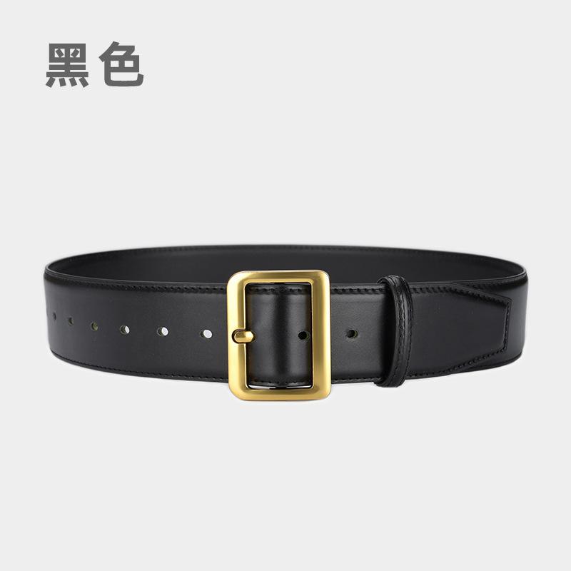 

Four Seasons Available Retro Simple Wide Belt Women S Waist Windbreaker Down Jacket Wide Belt Women S Shirt Decorative Dress Versatile Waist Cover 105cm