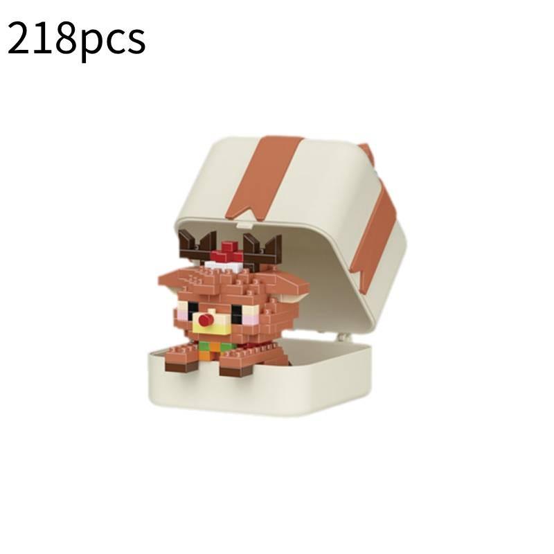 Christmas Building Merry Blocks Assembly Toy Santa Claus Cartoon Gifts Xmas
