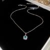 "High-End Luxury Drop Necklace and Earrings Set - European and American Niche Versatile Jewelry"