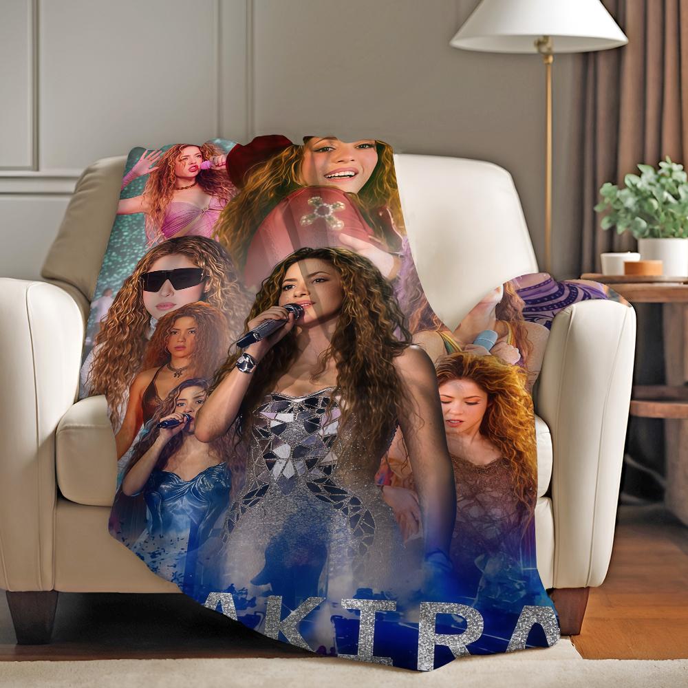 Kolumbianische Sängerin S-Shakira Decke Für Sofa Büro Bett Flugzeug Reisen Schlafen Lesen Entspannen Camping Weich Und Warm