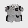 Korean Style Boys' Polo Shirt Summer Suit – New Trendy, Slim Fit, Short-Sleeved Casual Sportswear.