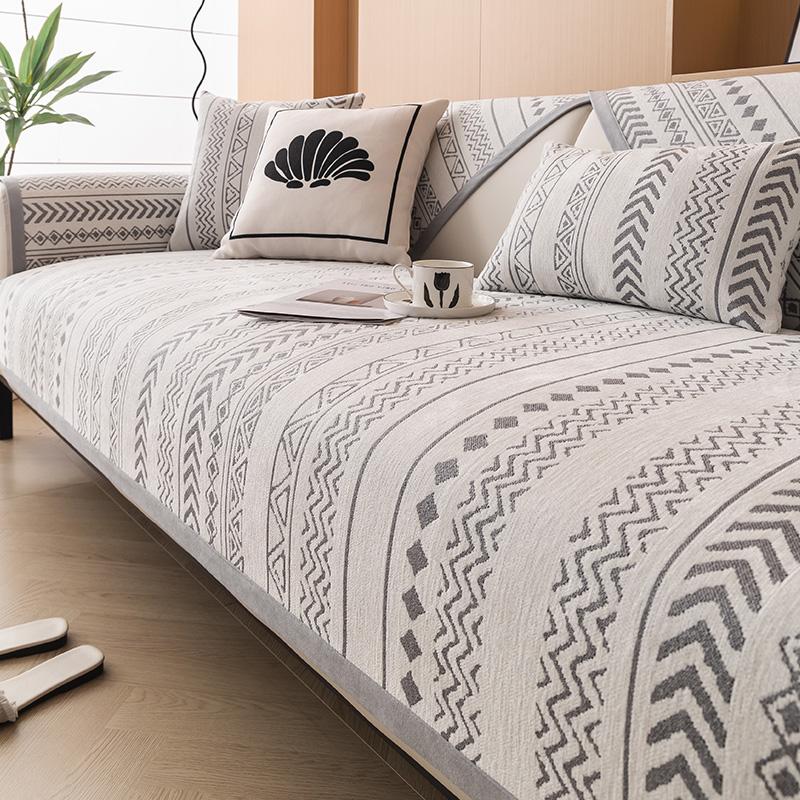 Slipcover Funda Sofa Mats   Winter Chenille Living Home Non-slip Ethnic Style Sofa Cushion Couch Sofa Cover