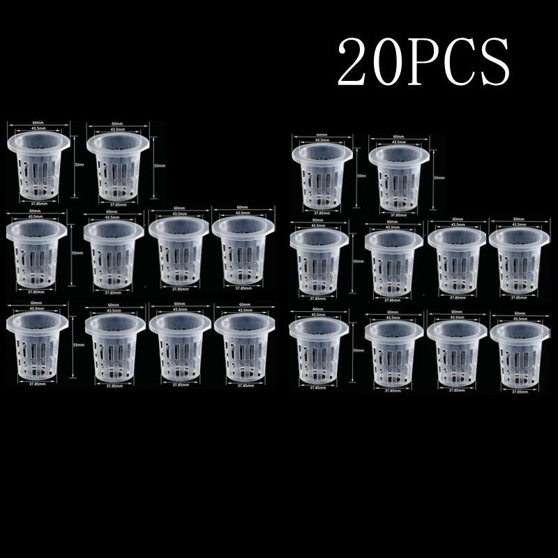 10/20/50Pcs Hydroponic Colonization Net Basket Plant Nursery Pot Aeroponic Vegetable Planting Grow Soilless Culture Sponge Cup