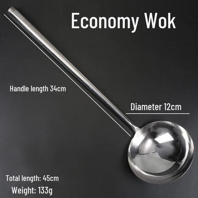 Non-magnetic Stainless Steel Wok Ladle