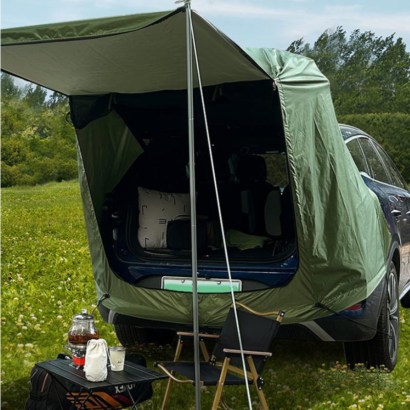 Outdoor Car Rear Extension Tent Camping Picnic Awning Canopy Sunshade Rainproof Waterproof Vehicle Tail Tent