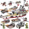 Creative Bismarck Cruiser Warship Assembling Building Blocks For Childrens Gift