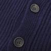 Anglo-Italian Excellent condition wool faux pocket knit vest, men's, navy, size S Best S NavyUsed