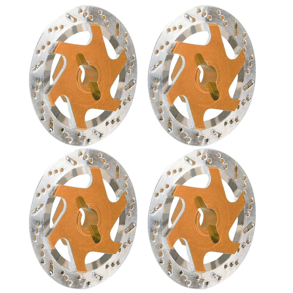 4PCS Aluminum Alloy RC Car Brake Disc Metal Hex Adapter for 1Celsius10 Remote Control Car