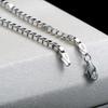 Sky Green Men's 925 Sterling Silver Necklace - Korean Fashion Short Clavicle Chain