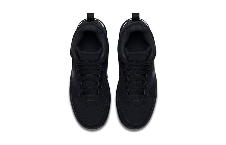 Nike Court Borough Mid 'Triple Black' GS 839977-001