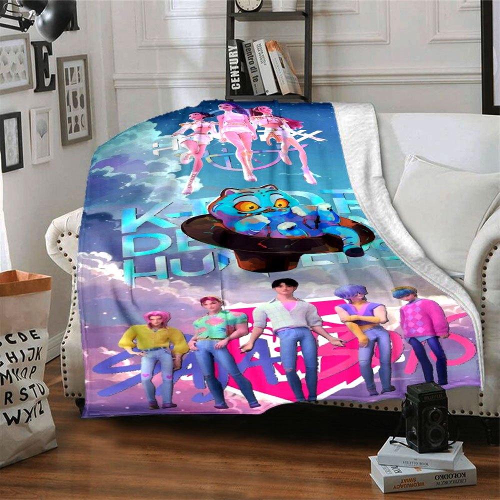 1 Stück Hunter X Kopo Gruppe - Thematische Flanelldecke - Geeignet für Bett, Heimdekoration, Abschlussgeschenke, Ostern, Schulanfang, WeihnachtenA36