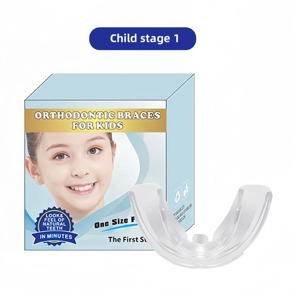 Kieferorthopädische Zahnspangen Zahnspangen Lächeln Zahnausrichtungstrainer Instanted Silikon Zahnhalter Mundschutz Zahnspangen Zahnablage