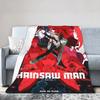 Anime Chainsaw Man Decke Qualität Super Warm Kobeni Manga Denji Power Reze Überwurfdecke Frühling Reise Stuhl Flauschige Tagesdecke