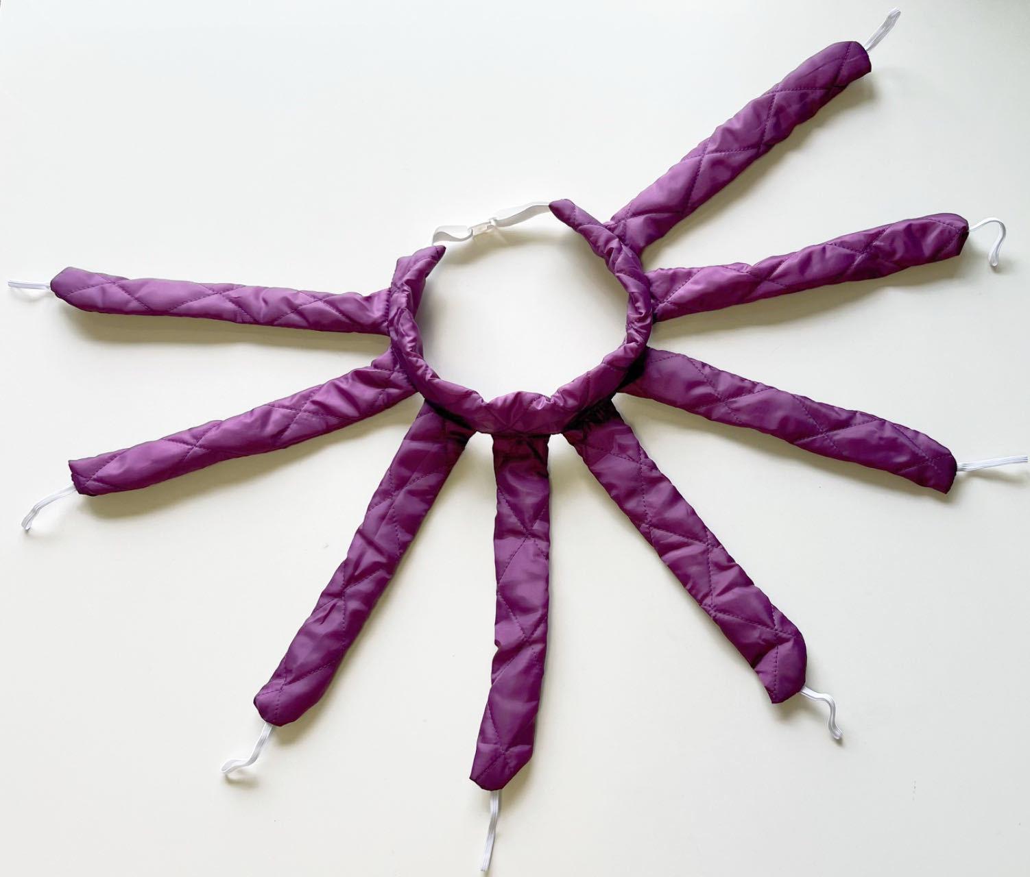 

Осьминог Без нагрева Ленивые бигуди Повязка на голову для крупных волн фиолетовый