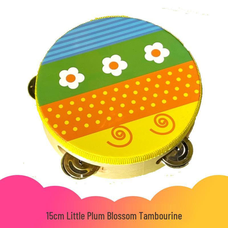 Wooden Tambourine for Early Childhood Music and Dance
