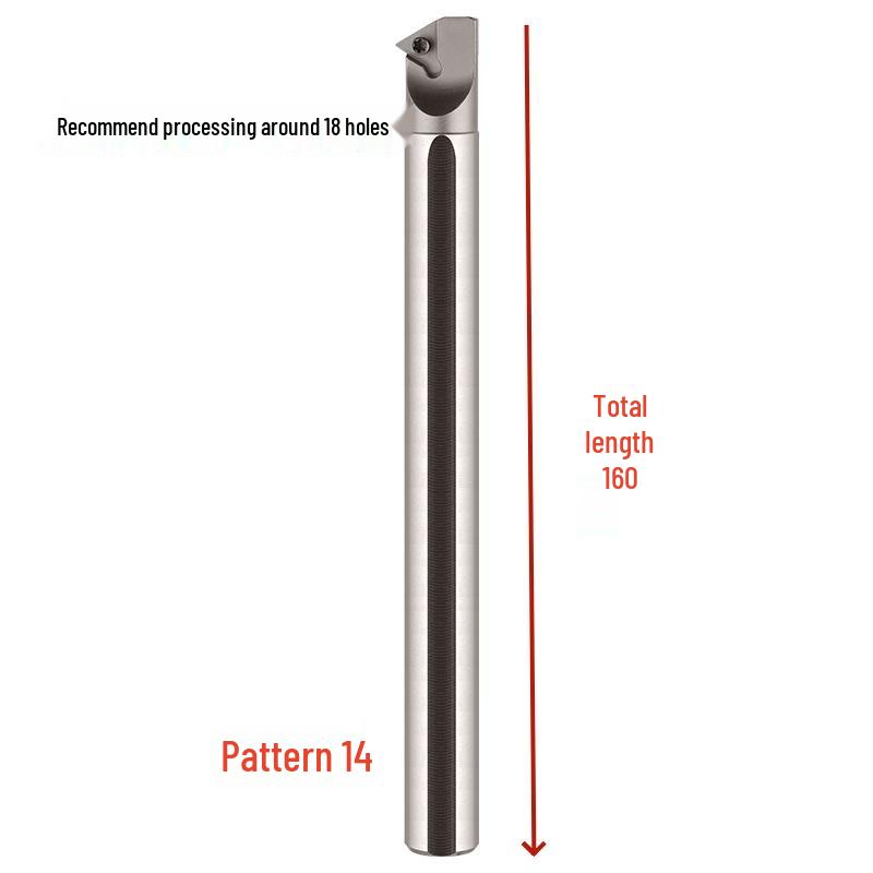 60° Triangular Boring Bar with Threaded Pick-Off for Internal Hole, Model STWBR06/STWCR11.