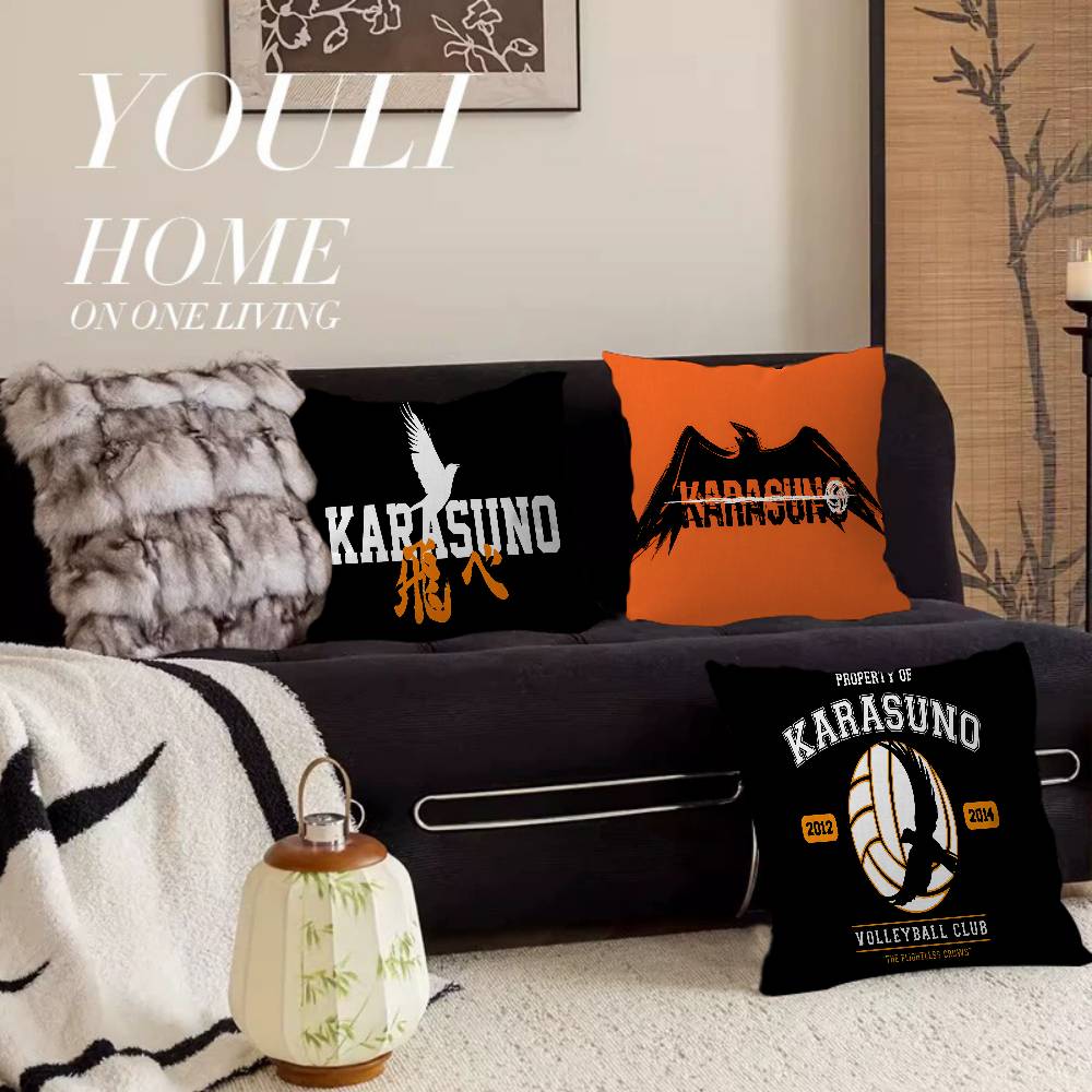 Cartoon K-Karasuno Kissenbezug Dekokissen Sofa Heimdeko Hülle Kissenbezüge