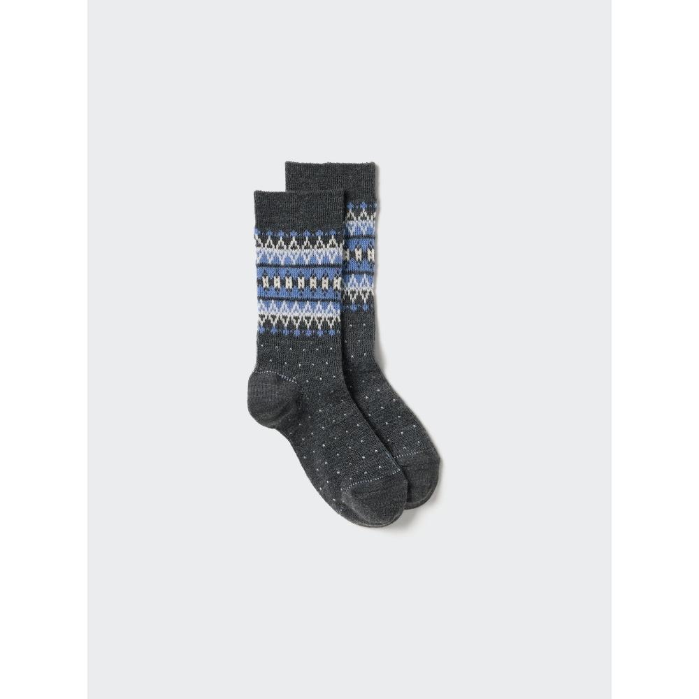 Uniqlo Heattech Socks  Fair Isle  B