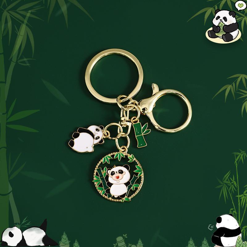 Charming Cute Panda Metal Keychain Perfect Gift For Couples And Friends