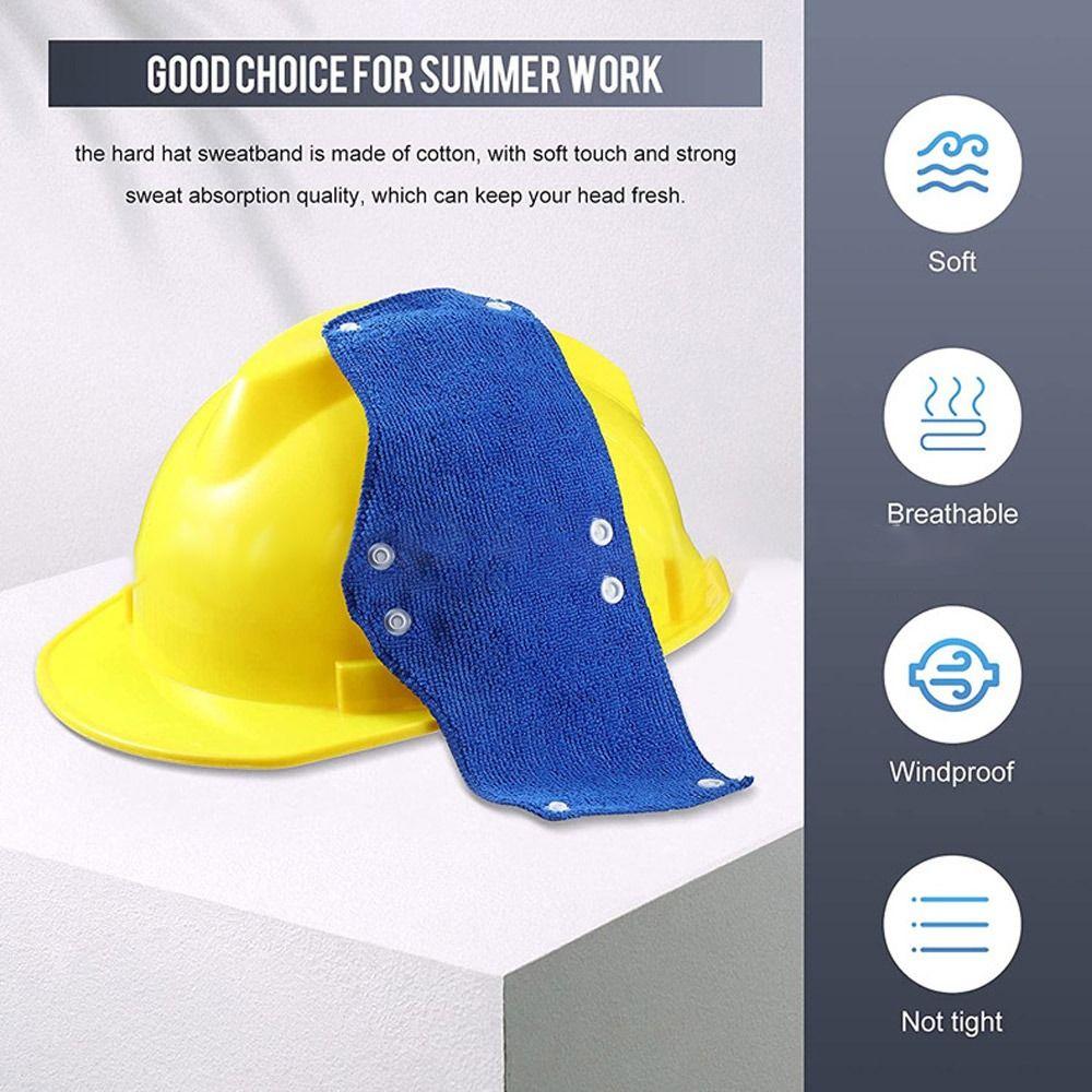 Cotton Helmet Lining Pad Snap-On Helmet Sweat Band Soft Helmet Accessories  Work Place