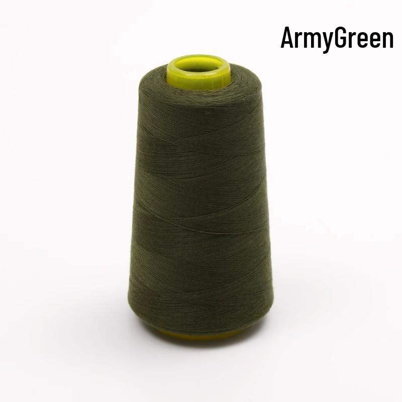 Large Cone of White Polyester Sewing Thread for Machines and Hand Sewing