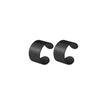 1-10 Pairs of Men's Fashionable Ear Hole Free Magnet Zircon Stainless Steel False Earring Set