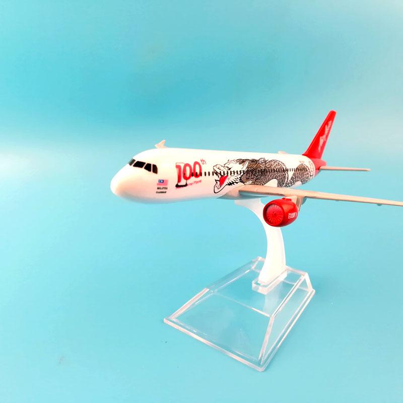 1/400 Scale 16cm Asian Air Asia Plane Model Airbus 320 Aircraft Model Planel Airplane Diecast Metal Planes