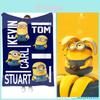 Minions Blanket With Geometric Pattern For Dorm Room And Office Comfort