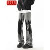 Medm Beprp American Style Tie-dye Micro-Pull Retro Jeans Boys Washed Distressed Trendy Fashion Long Pants