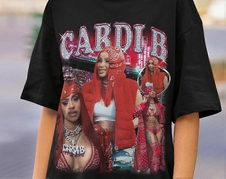 Special Cardi B Vintage TShirt For Fan All Size White Men and Women NZ454 Unisex T-Shirt L