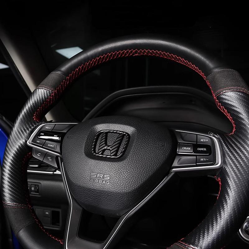 Fxsh5 ABS Car Grille Emblem Sticker Trunk Steering Wheel Auto Accessories For Honda Civic Accord 8th 9th 9.5th 10th 11th Generation