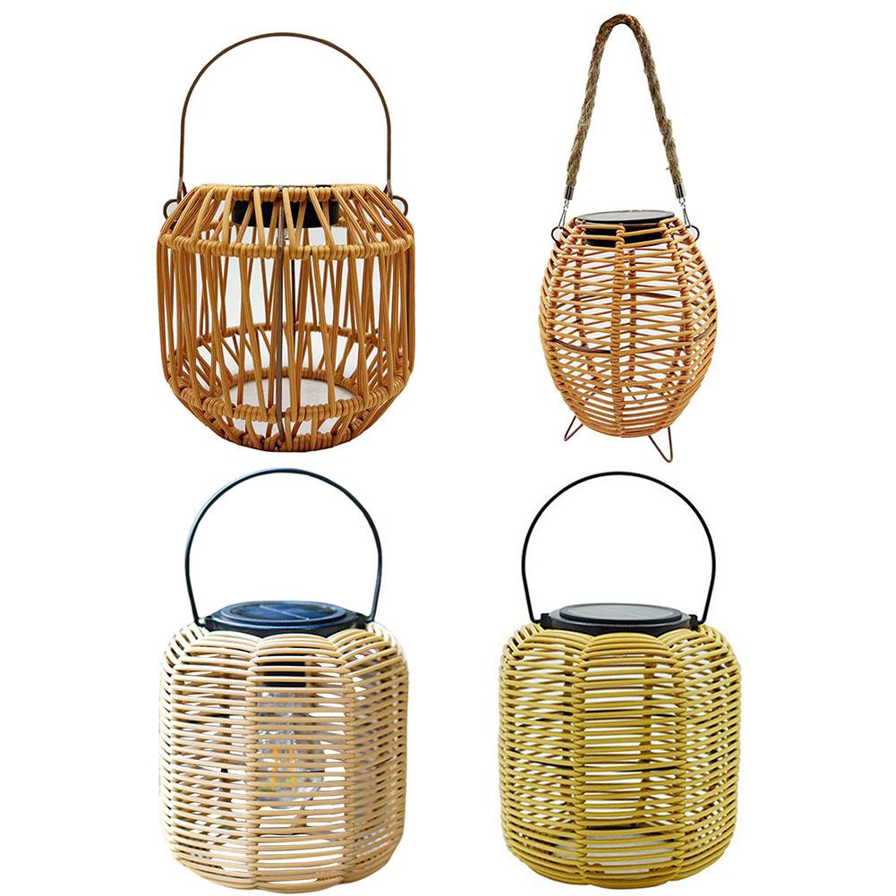 Solar Powered Hanging Lamp Multi-Function Rustic Lampshade Light IP44 Waterproof Solar LED Garden Lamp for Garden Yard Patio